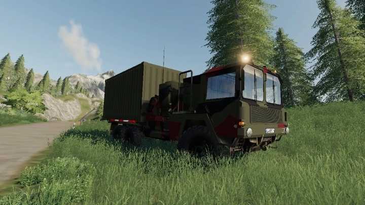 Jelcz P662 6×6 контейнер польская армия V1. 0 FS19 - Mody-FS.ru