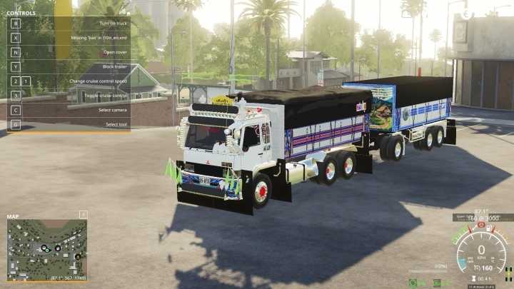 Грузовик Mitsubishi Fuso Fn567 V1.0 FS19 - Mody-FS.ru