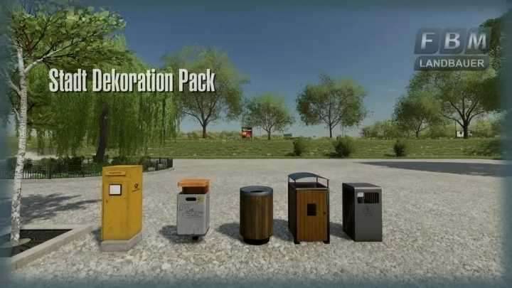 City Deco Pack V1.1 FS22