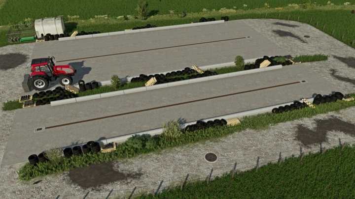 Concrete Free Land Silo Pack V1.0 FS22