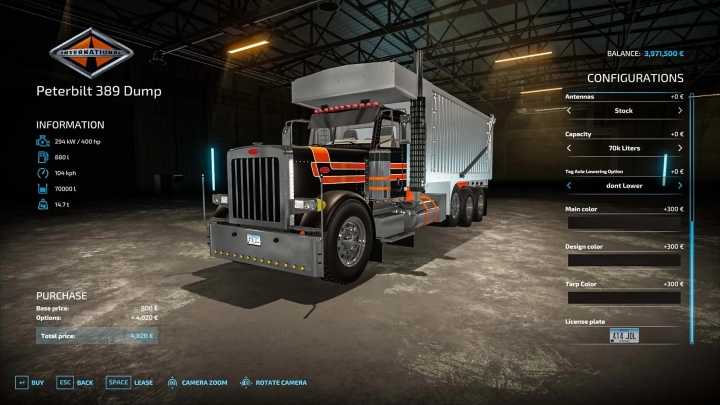 Peterbilt 389 Dump Truck V1.0 FS22