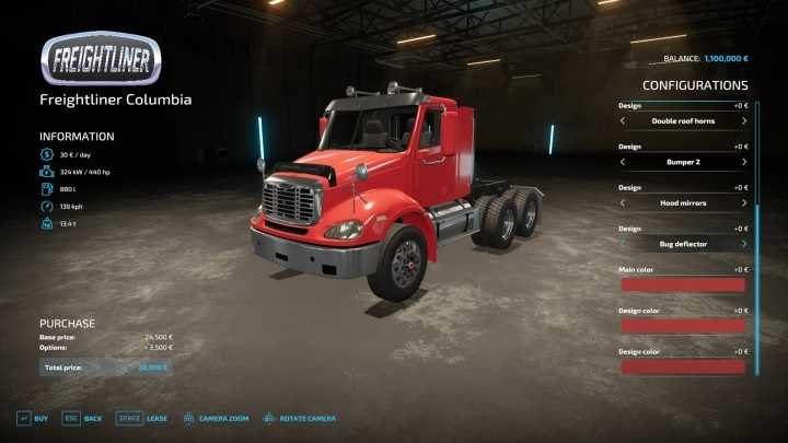 Freightliner Columbia V1.1 FS22