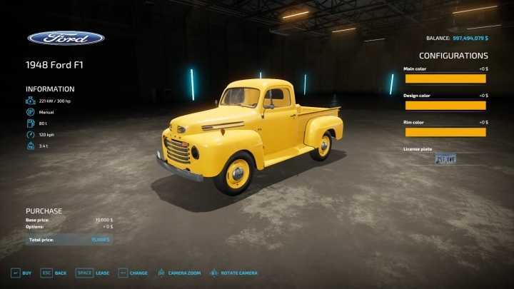 1948 Ford F1 Pickup V1.0 FS22