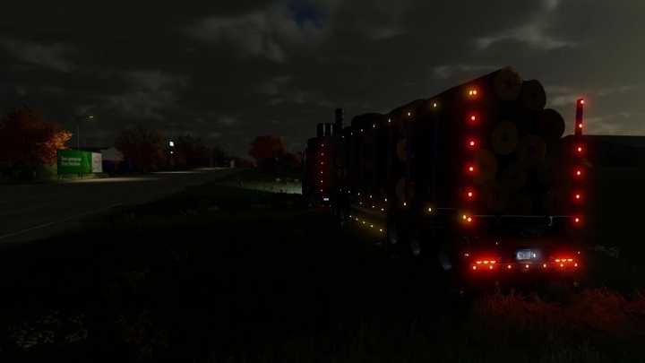 Fliegl Long Trailer Wood With Autoload V1.0 FS22