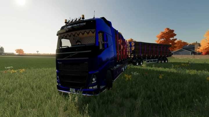 Fliegl Long Trailer Wood With Autoload V1.0 FS22