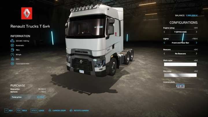 Renault Trucks T 6X4 Truck V1.5 FS22