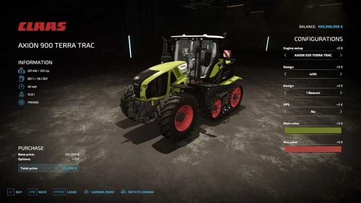 Claas 900 Terra Trac V1.0 FS22