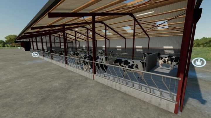 Slatted Cow Shed V1.3 FS22