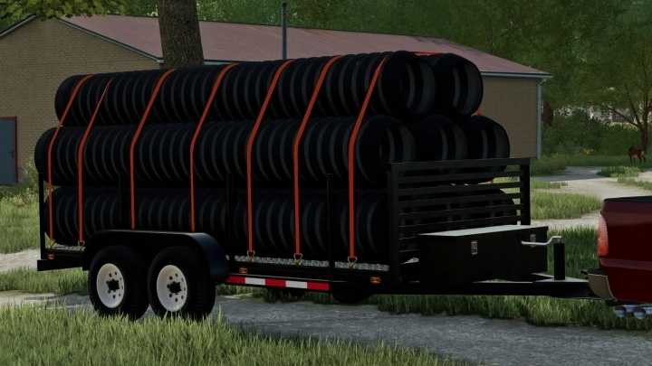 16 Foot Pipe Trailer V1.0 FS22