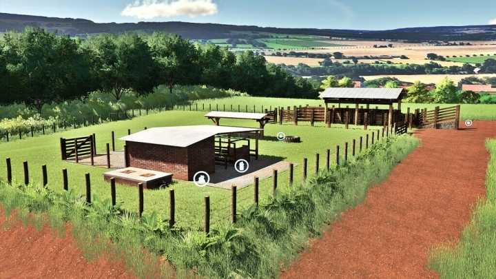 Cow Pasture With Milking Barn V1.1 FS22