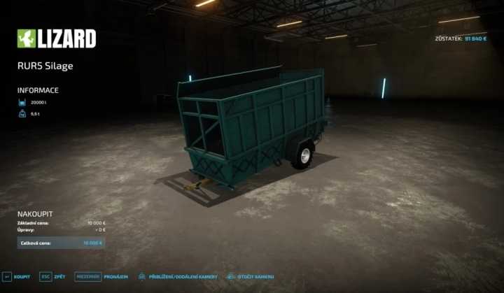 Rur 5 Silage Trailer V1.0 FS22