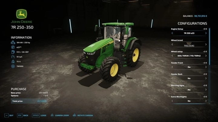 John Deere 7R Edited V1.3 FS22