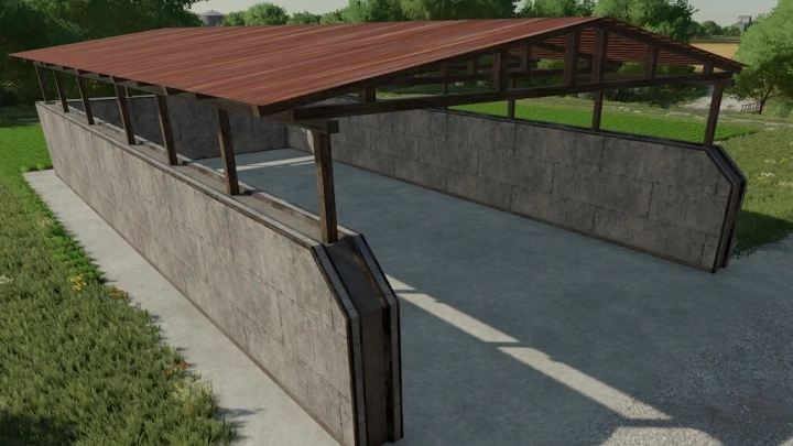 Bunkersilo With Roof V1.0 FS22