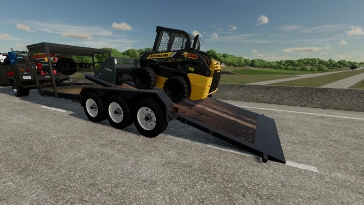 Felling Skid Steer Trailer Updated V1.0 FS22