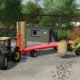 FS22 – Набор трейлеров для перевозки оранжевых тюков V1.0