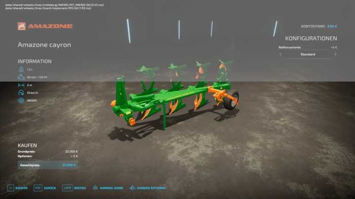 FS22 – Amazone Cayron V1.0