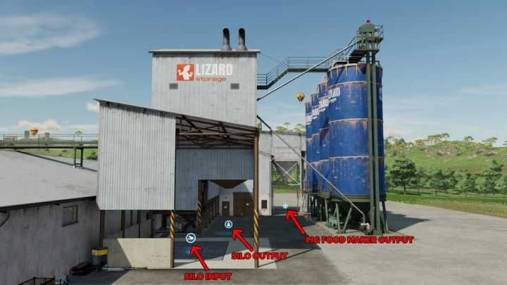 FS22 – Lizard Grain Storage And Pig Food Maker V1.0