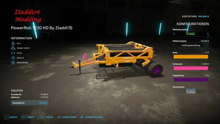 FS22 – Power Roll 1230 Hd V1.0