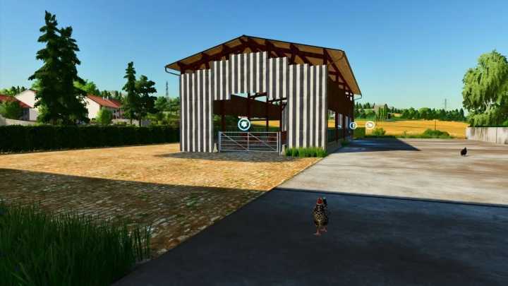 FS22 – Barn For Cows In Straw Air V1.0