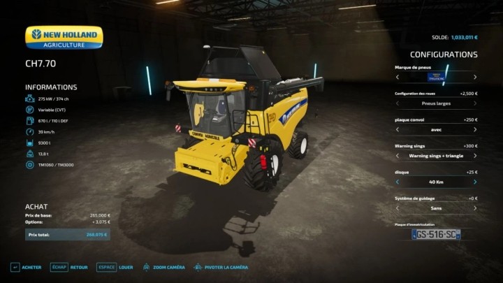 FS22 – Base Vehicule Edit V1.0