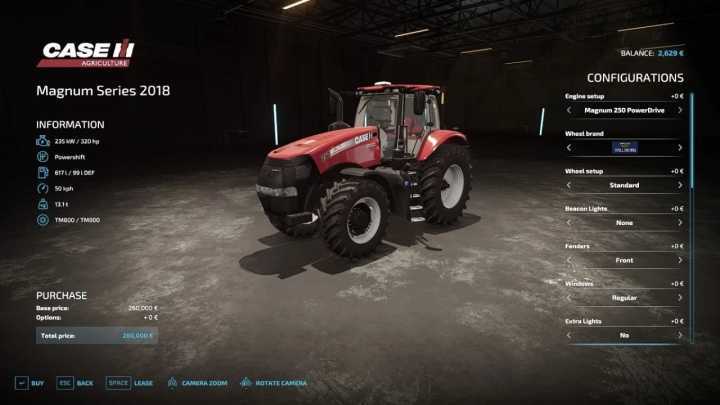 FS22 – Case Ih Magnum Series 2018 Edit V1.2