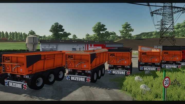 FS22 – Dezeure 2 & 3 Axle Trailer Pack V1.0