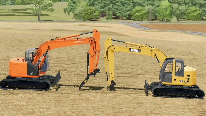 FS22 – Hitachi Zx 135 Us/John Deere 135C V1.0