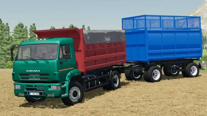 FS22 – Kamaz 53605 Truck & Amkar 8595-12 Trailer V1.0