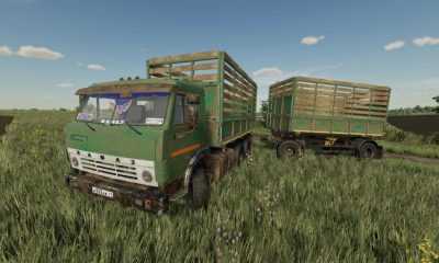 FS22 – КамАЗ-55102 + Прицеп V1.0.1.0