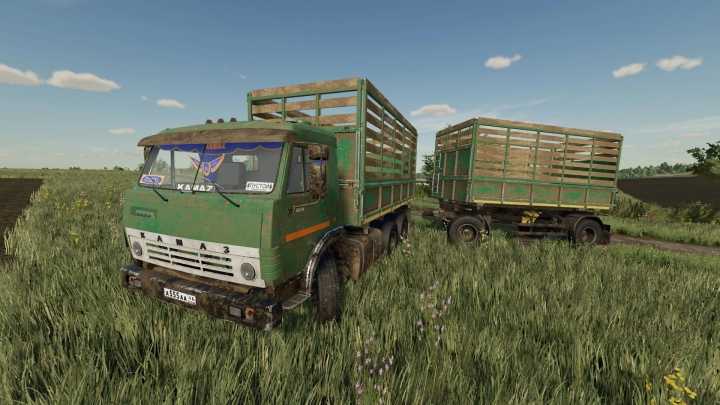 FS22 – Kamaz-55102 + Trailer V1.0.1.0