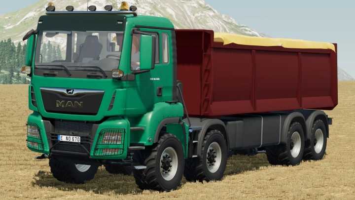 FS22 – Man Tgs 18.500 8X8 Kipper Truck V1.0