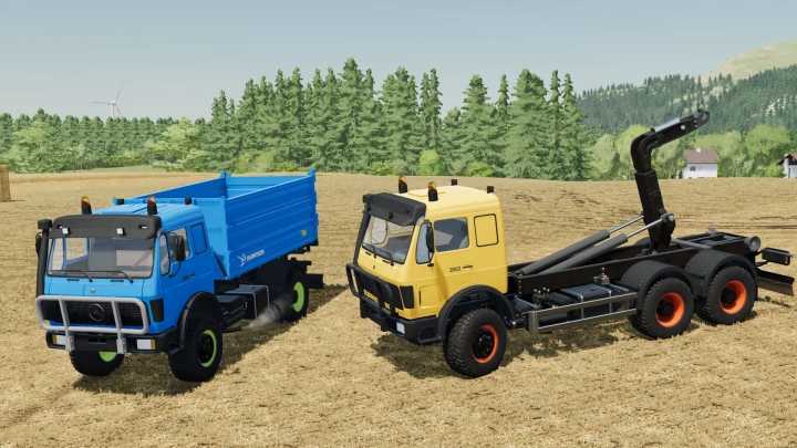 FS22 – Mercedes-Benz Agrar Kipper & It Runner Trucks V1.0