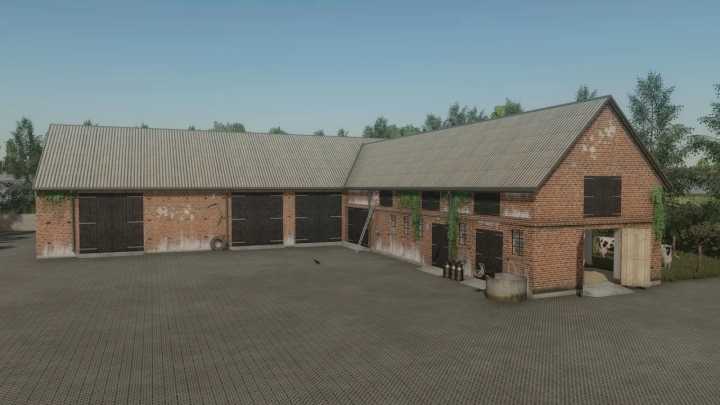 FS22 – Shed With Cows And Garage V1.0
