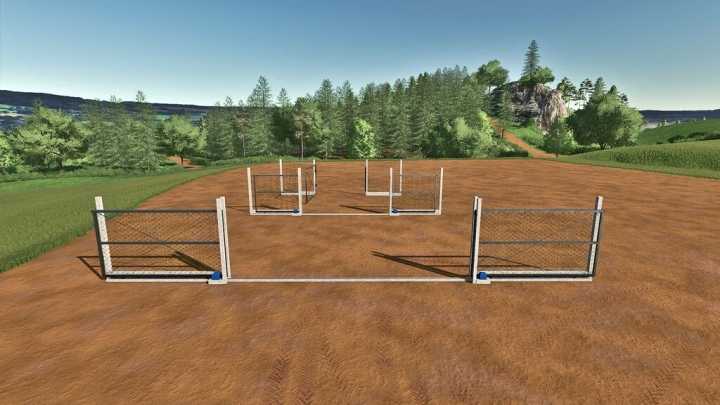 FS22 – Wired Fence And Rail Gate V1.1