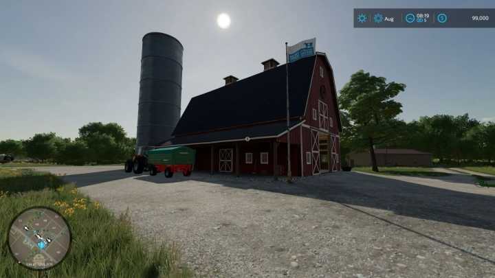 FS22 – Canadian Dairy Flag Placeable V1.0