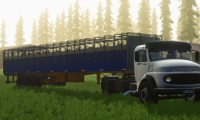 FS22 - Клеть для животных на 2 осях V1.0