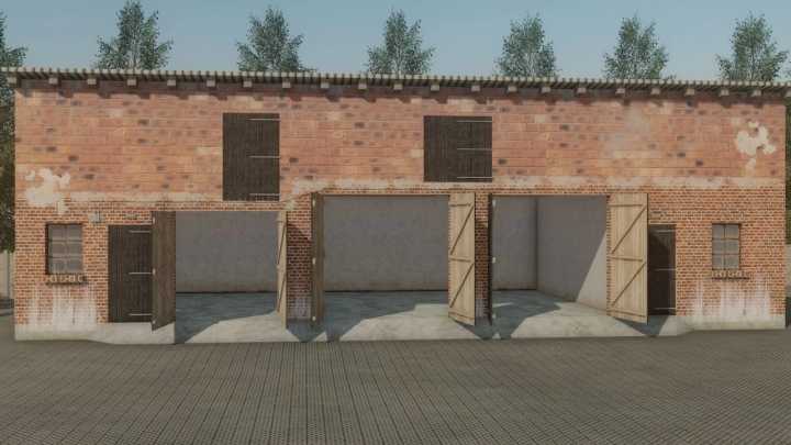 FS22 – Shed With Cows And Garage V1.0.1.0