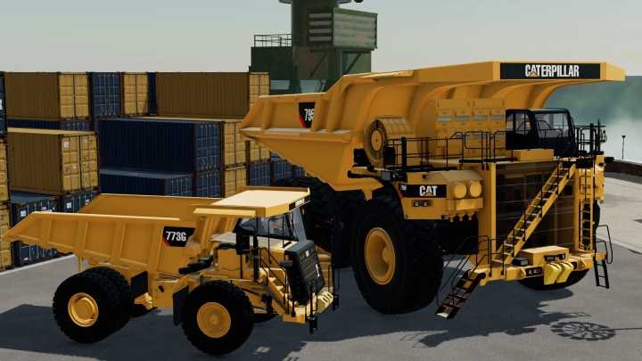 FS22 – Caterpillar 773G & 795F Ac Mining Trucks V1.0