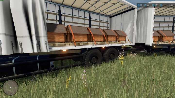 FS22 – Kamaz 6520 Curtain+Tandem Trailer V1.0