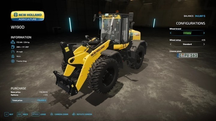 FS22 – New Holland W190D V1.0