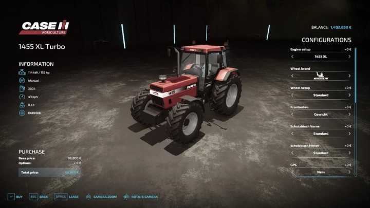 FS22 – Case Ih 1455 Xl Turbo V4.0