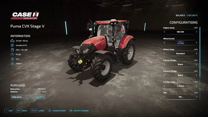 FS22 – Case Ih Puma Cvx 175 Stage V V1.5