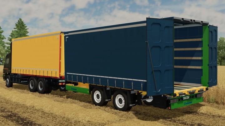 FS22 – Kamaz 6520 Curtain Truck & Krone Tandem Profiliner Trailer V1.0