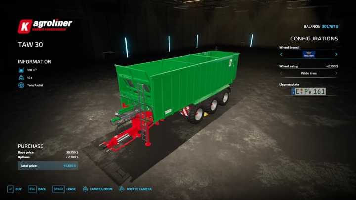 FS22 – Kroeger Taw 30 V1.3