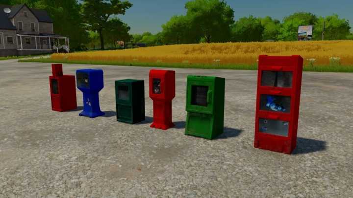 FS22 – Placeable Newspaper Boxes V1.0