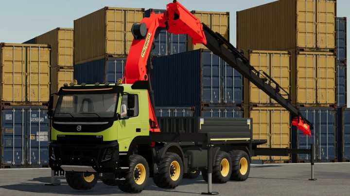 FS22 – Volvo Fmx Truck With Palfinger Crane V1.0