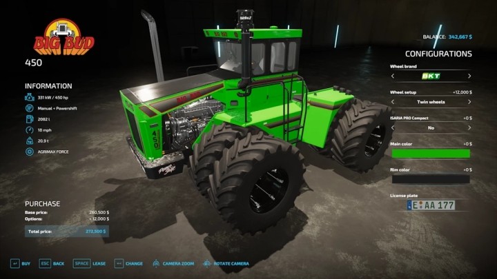 FS22 – Big Bud 450 Rust Edition V1.0