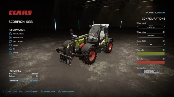 FS22 – Claas Scorpion 1033 V1.4