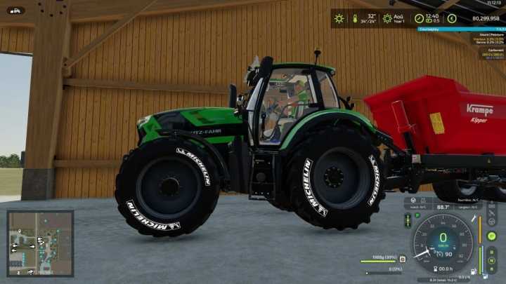 FS22 – Deutz-Fahr Series 6185 Ttv Edit V1.0.1.2