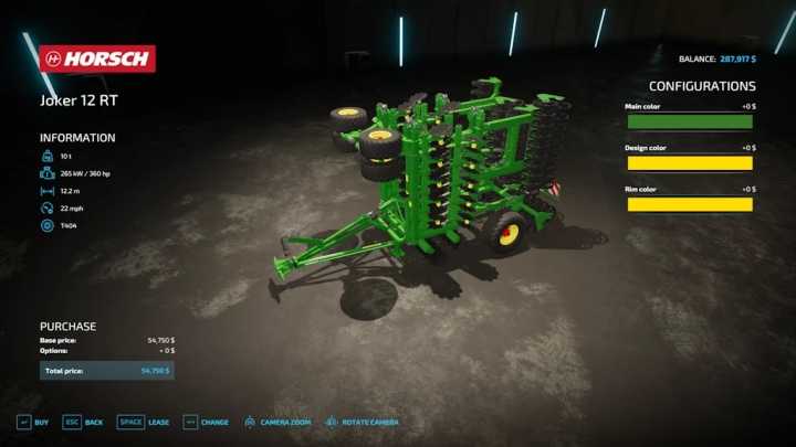 FS22 – Horsch Joker 12Rt Rust Edition V1.0